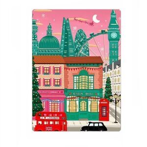 Christmas in London Holiday Art Magnet